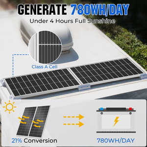 Kit de panneaux solaires monocristallins de type N 12V 200W haute performance, efficacité de 22%, garantie de 25 ans pour toiture résidentielle - Product Image 3