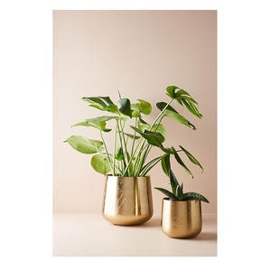 Florero de Metal de inspiración Vintage moderno hecho a mano acabado Premium para el hogar boda Mesa Oficina Decoración - Product Image 4