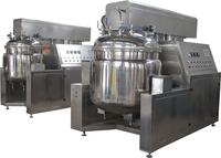 Mélangeur émulsifiant sous vide industriel 200L avec moteur et boîte de vitesses, homogénéisateur à cisaillement élevé pour crème et pommade cosmétiques