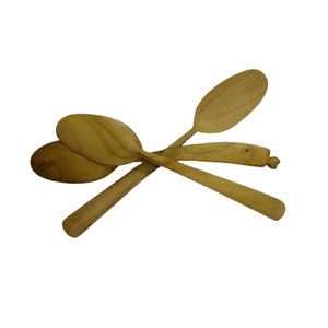 <b>Wooden</b> Eating <b>Spoon</b> Set Hand Carve Reusable Cutlery Custom Logo Printed Wood <b>Spoon</b> 8.5cm Mulberry Wood - Product Image 4