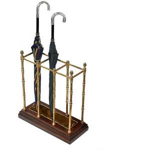 Porte-parapluie en métal élégant, support décoratif haut avec bac d'égouttement, style moderne minimaliste, entrée, couloir, décoration de la maison, bureau - Product Image 1