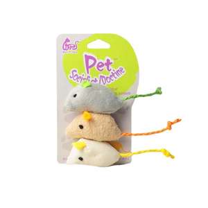 Jouet à mâcher interactif en peluche pour chat, en forme de souris, avec herbe à chat, pour le nettoyage des dents, vente en gros - Product Image 3