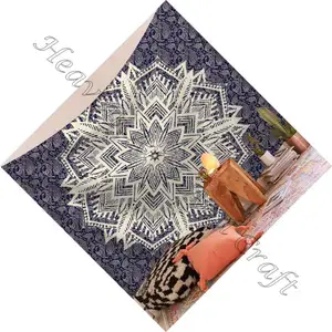 Online Gedrukt Grote Indische Mandala Tapestry Digitale Gedrukt Gordijnen Dorm Decor Custom Gedrukt Muur Kunst Wandtapijt