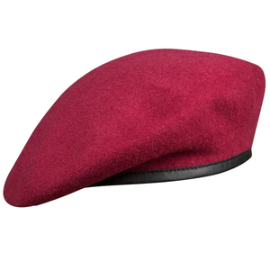 <b>Beret</b> Double Safe Hot Sale Custom Brown 100% Wool <b>Beret</b> Hat High Quality Design <b>Beret</b> for Men - Product Image 2
