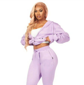 Chándal apilado de mujer profesional de alta calidad OEM personalizado-elegante y cómodo para uso deportivo e informal - Product Image 3