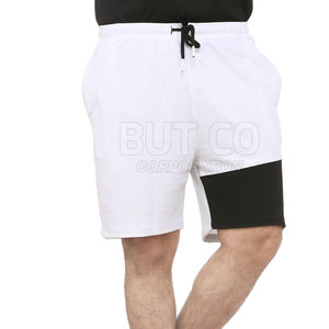 Vente en ligne de shorts de sport décontractés pour hommes 100% toile de coton motif solide technique de teinture unie nouveau design - Product Image 1