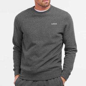 OEM 100% Sweat-shirt à col ras du cou avec logo personnalisé en molleton de coton 2026/Sweat-shirt de haute qualité à coupe régulière en tissu épais pour hommes - Product Image 1