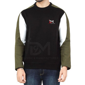 Logo personnalisé Sweatshirts coupe-vent à séchage rapide pour hommes 100% coton motif solide d'hiver - Product Image 1
