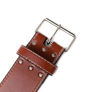 Unisex Powerlifting Weightlifting Belt Bulk Quantity Hot Sale Low MOQ OEM Service Cowhide Material Waterproof Leather - Product Image 3