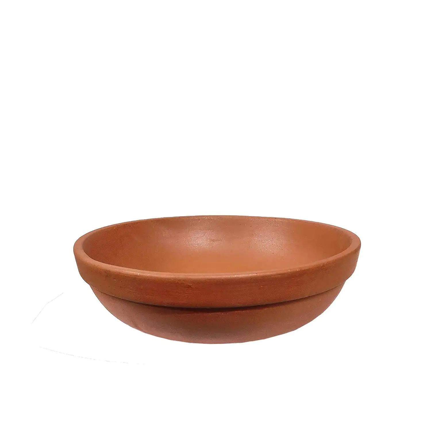 Argila feita servindo Round Bowl Natural Color Bowl, Paquistão Handmade Bowl Em Massa, Handmade argila terracota eco tigelas amigáveis