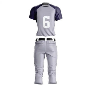 Ensemble d'uniformes de baseball personnalisés pour hommes – Coupe confortable, tissu respirant, tenue de sport pour entraînement d'équipe - Product Image 2