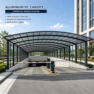<span class=keywords><strong>Abri</strong></span> de voiture en aluminium blanc avec toit résistant aux UV pour villa côtière, <span class=keywords><strong>abri</strong></span> de stationnement pour deux voitures - Product Image 4