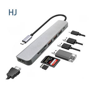 Hub <span class=keywords><strong>Usb</strong></span> <span class=keywords><strong>C</strong></span> 7 en 1 pour MacBook <span class=keywords><strong>iPad</strong></span> <span class=keywords><strong>Pro</strong></span> ordinateur portable 7 en 1 4K HD MI Hub 4 5 6 7 8 9 10 11 12 en 1 Type <span class=keywords><strong>USB</strong></span> <span class=keywords><strong>C</strong></span> Hub Adaptateur <span class=keywords><strong>USB</strong></span> Type <span class=keywords><strong>C</strong></span> <span class=keywords><strong>Dock</strong></span> - Product Image 4