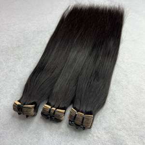 Wholesale Price 100% Raw Human Hair Silky Bone Straight Tape Ins Hair Extensions Double Drawn Human Hair from Vietnam - Product Image 4