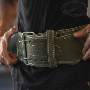 Cinturón de cuero de piel de vaca profesional resistente de talla grande ajustable antideslizante para levantamiento de pesas logotipo personalizado protección profesional - Product Image 4