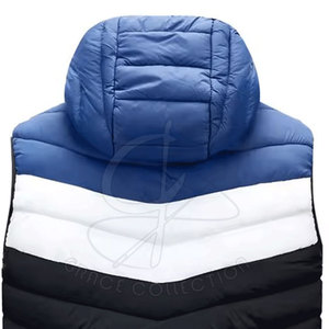 Producto de tendencia industrial, precio barato, chaleco acolchado sin mangas para hombre, chaleco acolchado con capucha de estilo de patrón personalizado para niño - Product Image 6