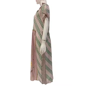 Chrysanta ชุดเดรสมีเชือกผูกสำหรับผู้หญิงคอเสื้อมีระบายความร้อนเรียบระบายความร้อนสำหรับปิดเอวยางยืดในฤดูร้อน - Product Image 3