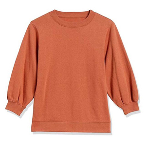 Women's 100% Cotton Sweatshirts 2025 Breathable Casual Pullover Custom OEM Design for Summer and Winter Wholesale - Product Image 1