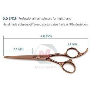 Wholesale High Quality Hair Scissors / Professional <b>Shears</b> Hair Cutting Scissors Stainless Steel Barber Scissors - Product Image 2