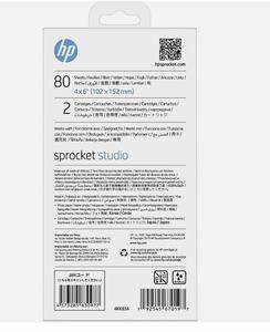 Listo para enviar: ¡Lo más vendido! Nuevo papel fotográfico y cartuchos H.P. Sprocket Studio 4x6, 80 hojas, 2 cartuchos - Product Image 2