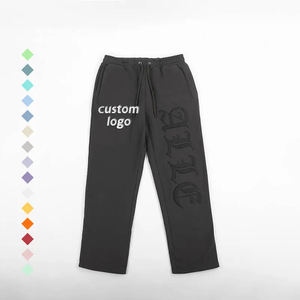 Pantalon de jogging de sport décontracté pour hommes, coupe ample, pantalon de survêtement grande taille, tissu léger, derniers styles d'extérieur, vente en gros sur mesure - Product Image 1