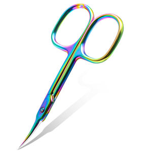 กรรไกรตัดหนังกำพร้าปลายแหลมหลากสีรุ่นใหม่มาแรง คุณภาพดี ขนาด 3.5 นิ้ว กรรไกรทำเล็บราคาถูก - Product Image 1
