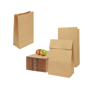 Sac en papier alimentaire écologique à prix compétitif emballage alimentaire biodégradable à emporter marron de style à ouverture automatique du Vietnam - Product Image 5