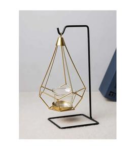 Dernière arrivée lanterne suspendue décorative en métal fini avec cintre fini noir pour la décoration intérieure - Product Image 1