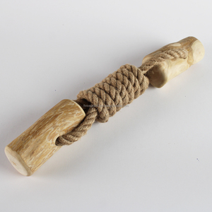 Wholesale Coffee Wood Hemp <b>Rope</b> Nunchaku Dog Toy From Vietnam Manufacturer, Durable Tug Toy For Chewing, Training & Dental Care - Product Image 5