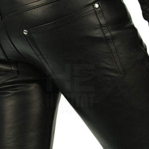 Pantalones de cuero para hombre más vendidos, de alta calidad, cómodos, de cuero genuino suave y duradero, para el trabajo. - Product Image 6