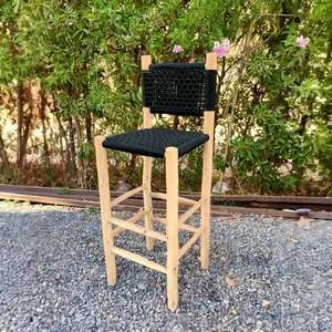 Taburete marroquí hecho a mano, puf otomano, cojín decorativo bohemio, reposapiés tradicional bereber, muebles para la sala de estar. - Product Image 1