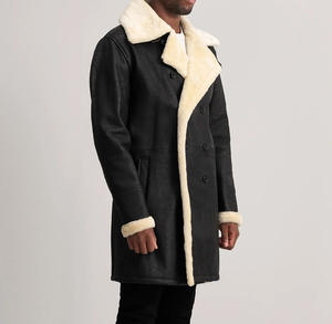 Abrigo de Cuero para Hombre, Estilo Clásico, Piel de Vaca Genuina, Moda Urbana, Corte Regular, Impermeable, Transpirable, Personalizable, OEM, al por Mayor - Product Image 2