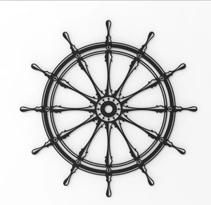 Trendy <b>Ship</b> <b>Wheel</b>, Decorative <b>Ships</b> <b>Wheel</b>, Metal Wall Decor, Original Best Nautical <b>Ship</b> <b>Wheel</b> Handmade Decor - Product Image 2