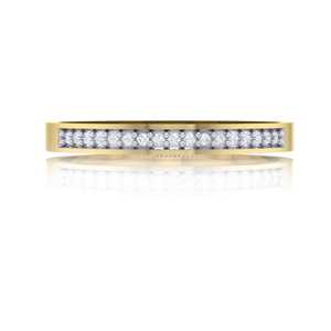 Anillo de Oro Certificado de 14Kt/18Kt con 17 Diamantes Reales (0.07ct de Peso Total) en Oro Amarillo/Rosa/Blanco - Product Image 3