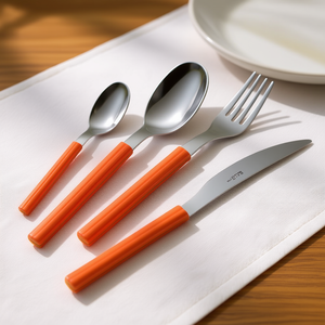 You&Me SKY Arancio YM24SK 21 Eme Juego de 24 Piezas de Cubertería de Acero Inoxidable Color Naranja - Product Image 3