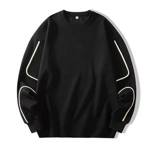 2026 Custom Luxury Quality Drop Shoulder Pullover Men's Hoodies Streetwear Fleece Men's Crewneck <b>Sweatshirt</b> <b>Embroidery</b> - Product Image 1