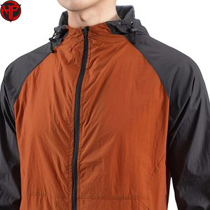 Chaqueta Cortavientos Ligera con Capucha Personalizada para Hombre, Último Diseño, MOQ Bajo, Ropa Casual Activa, No Tejida, Cuello Alto - Product Image 3