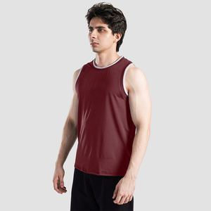 Camiseta de algodón en blanco sin mangas de calidad personalizada para hombre, camiseta sin mangas desgastada, ropa de gimnasio, camiseta para hombre - Product Image 2