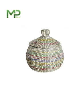 Paniers de rangement en bambou écologiques de haute qualité avec couvercles MP Decor Prix de gros Solution d'organisation de la maison - Product Image 2