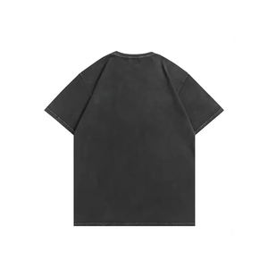 Hip Hop Oem broderie T-shirt unisexe 2024 été à manches courtes T-shirt broderie lettre T-shirt hommes - Product Image 4