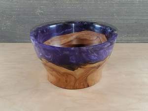 Cuenco de resina de madera hecho a mano, centro de mesa rústico moderno único, para el hogar Decoración elegante y la cocina, arte llamativo - Product Image 2