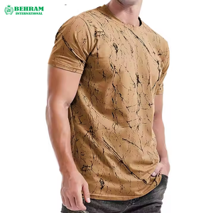 T-shirt décontracté pour homme en polyester à col rond, coupe classique, respirant et à séchage rapide, impression numérique personnalisée de haute qualité OEM - Product Image 4