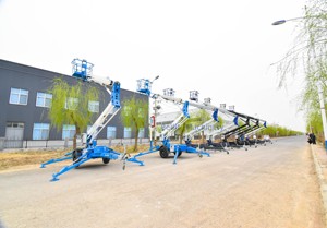 Nacelle élévatrice tractable plate-forme élévatrice aérienne manlift remorquable araignée nacelle élévatrice avec hauteur 12-24m - Product Image 6