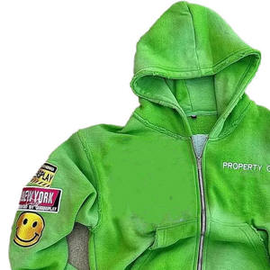 Sweats à capuche brodés en coton molletonné personnalisé uni pour hommes, Pakistan, meilleur produit de haute qualité, meilleure vente pour hommes - Product Image 3