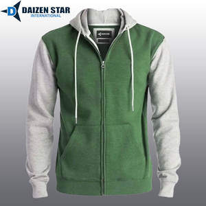 Sweat-shirts à fermeture éclair pour hommes, couleur unie, 100% coton molletonné, coupe classique, hiver, décontracté, service OEM, 500 grammes, streetwear, 300 grammes - Product Image 3