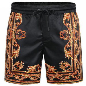 Pantalones Cortos Deportivos de Punto para Hombre, Color Azul y Negro, Cintura Media, Cordón Ajustable, Secado Rápido, con Bolsillos Laterales, Corte Atlético Informal - Product Image 5