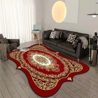 Tapis en velours de cristal imprimé animalier, extra épais, antidérapant, pour hôtel de luxe, maison, chambre à coucher