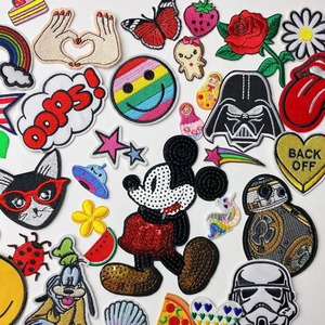 Patchs brodés à coudre 3D en forme de coeur avec paillettes transfert de chaleur thermocollant en vrac pour chemises à capuche chapeaux - Product Image 6