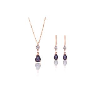 Azuris 925 conjuntos de joyería fina de plata esterlina colección diseño de piedra mística Turquía - Product Image 1