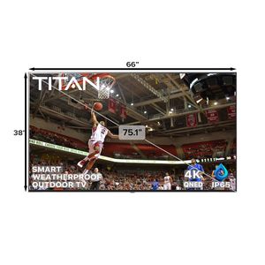 QNED 75 Inch Outdoor Smart <b>TV</b> IP65 Weatherproof 4K Audio Premium Patio Cover + Stream Stick <b>Remote</b> <b>Control</b> - Product Image 6